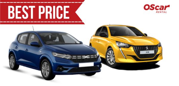 Dacia Sandero - Peugeot 208 Offer - Oscar car Rental Crete