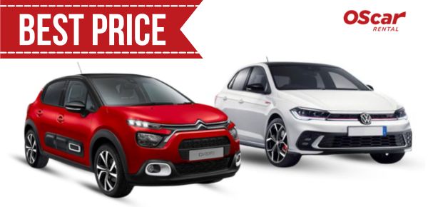 Citroen C3 - VW Polo - Oscar Car Rental Crete